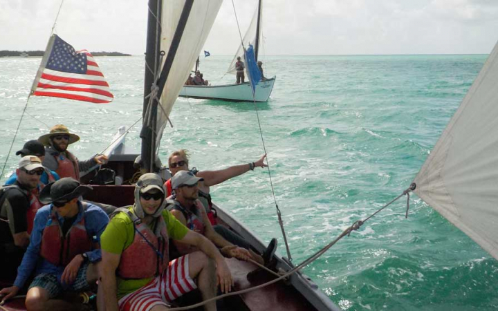 veterans learn to sail on outward bound course